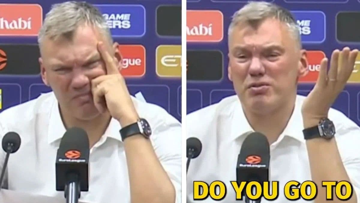 Sarunas Jasikevicius'u çıldırtan soru! ''Bunun için mi gazeteci oldun?''