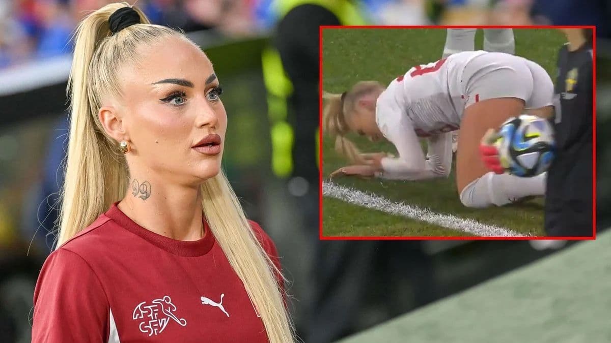 Talihsiz an! Alisha Lehmann acı içinde yerde kaldı