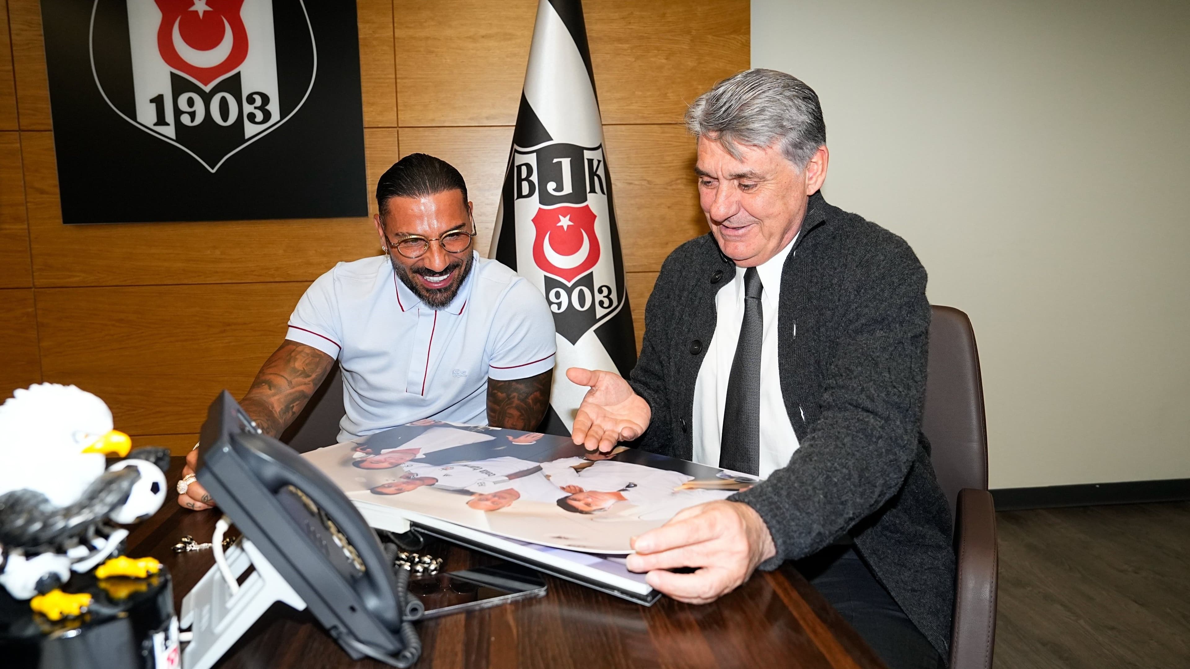 Beşiktaş Başkanı Serdal Adalı ve Ricardo Quaresma
