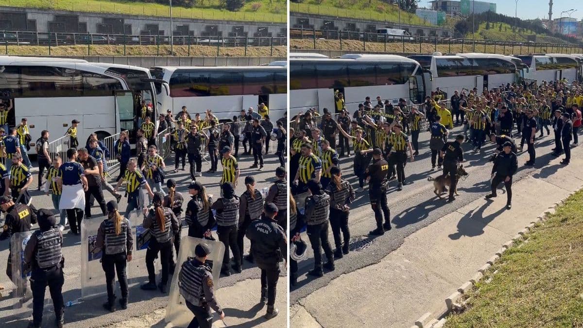 Fenerbahçe taraftarı RAMS Park'a ulaştı