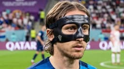 Luka Modric maskeyle Dünya Kupası'nda