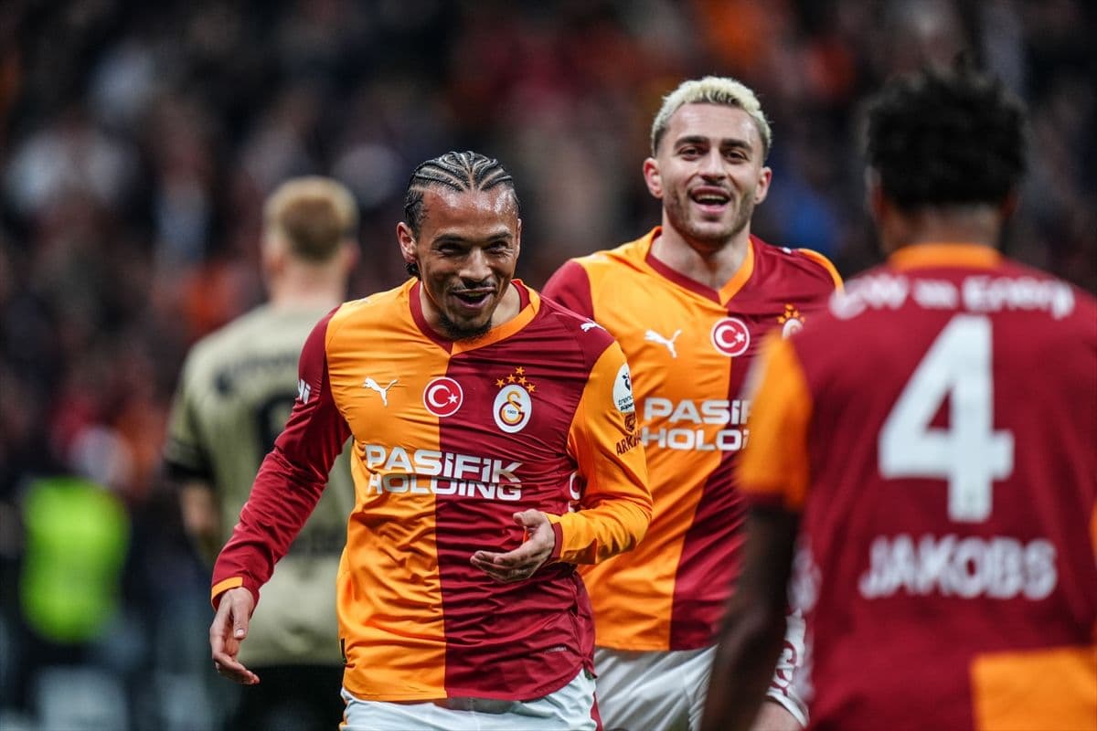 Leroy Sane'nin gol sevinci