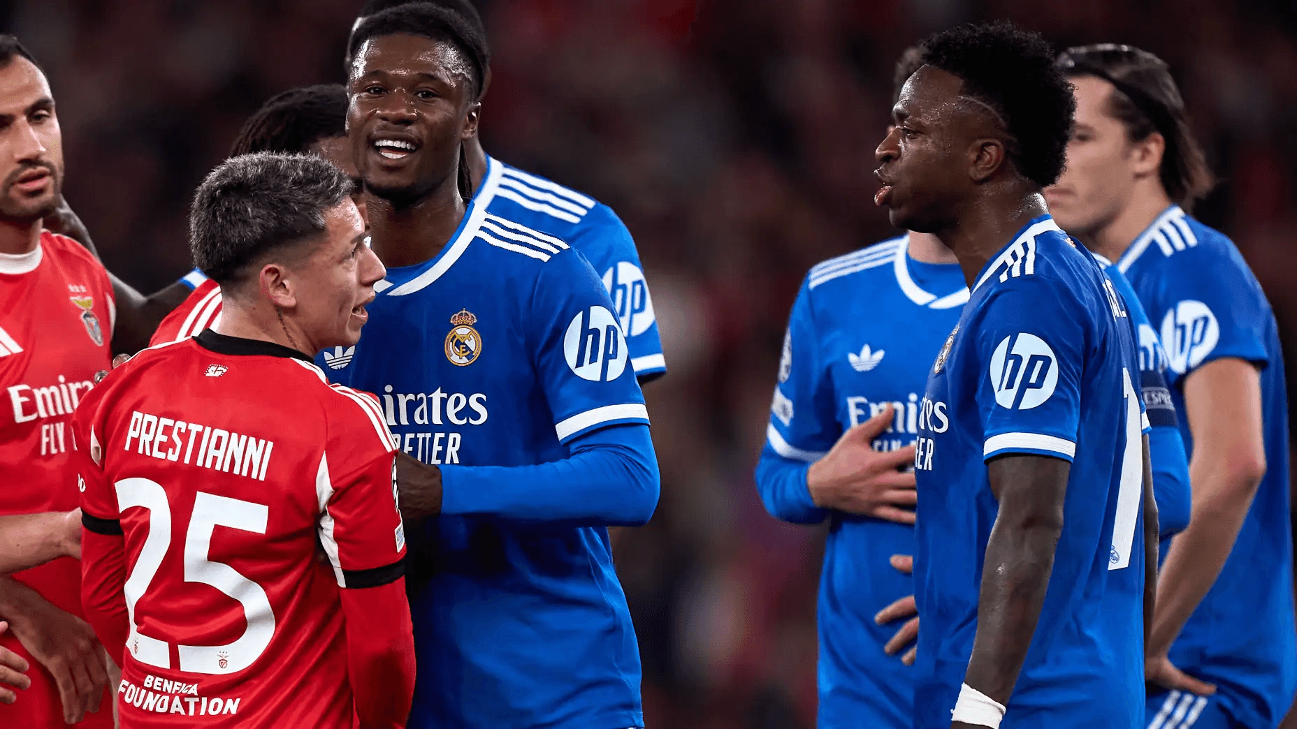 Gianluca Prestianni ile Vinicius Jr arasında çıkan tartışma