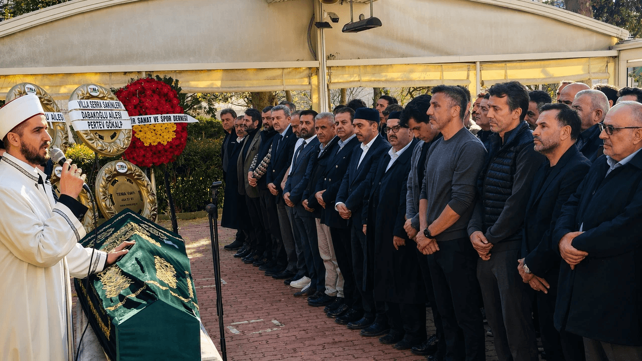 Bülent Korkmaz'ın babası Nur Osman Korkmaz son yolculuğuna uğurlandı