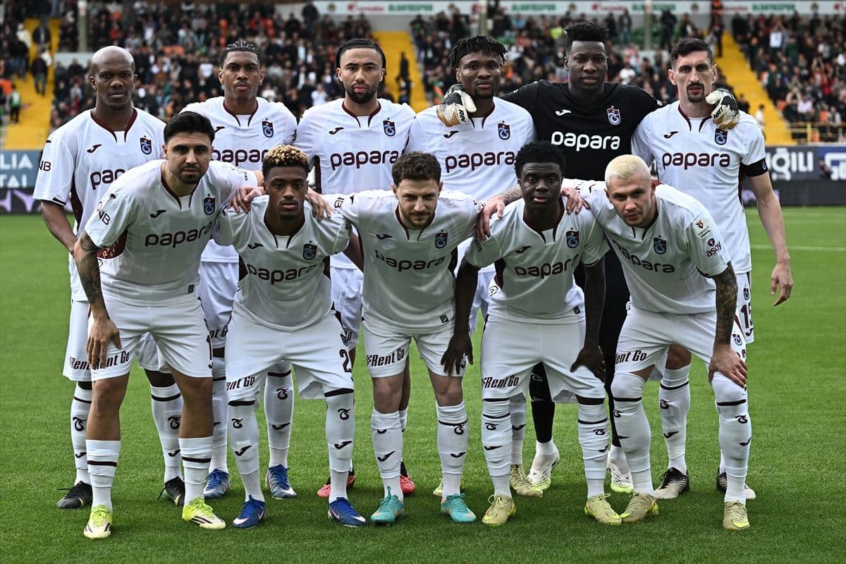 Trabzonspor'un Alanyaspor maçı 11'i