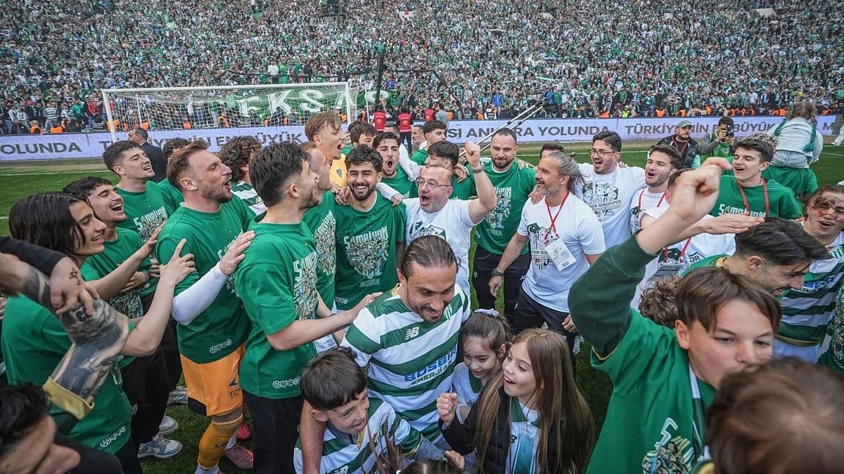 Bursaspor'un yaşadığı şampiyonluk sevinci