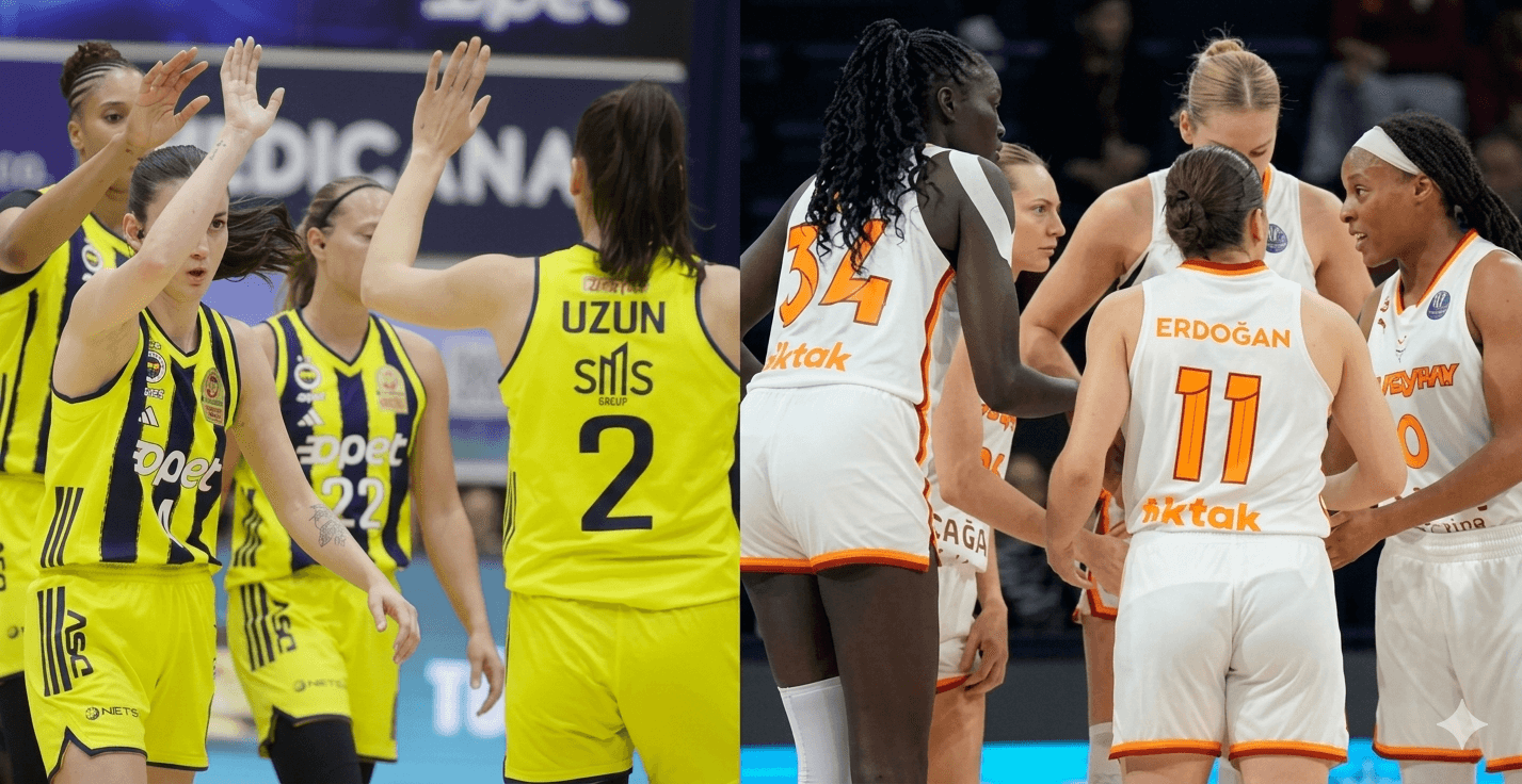 Fenerbahçe ile Galatasaray, Avrupa'da Türk finali için parkeye çıkıyor