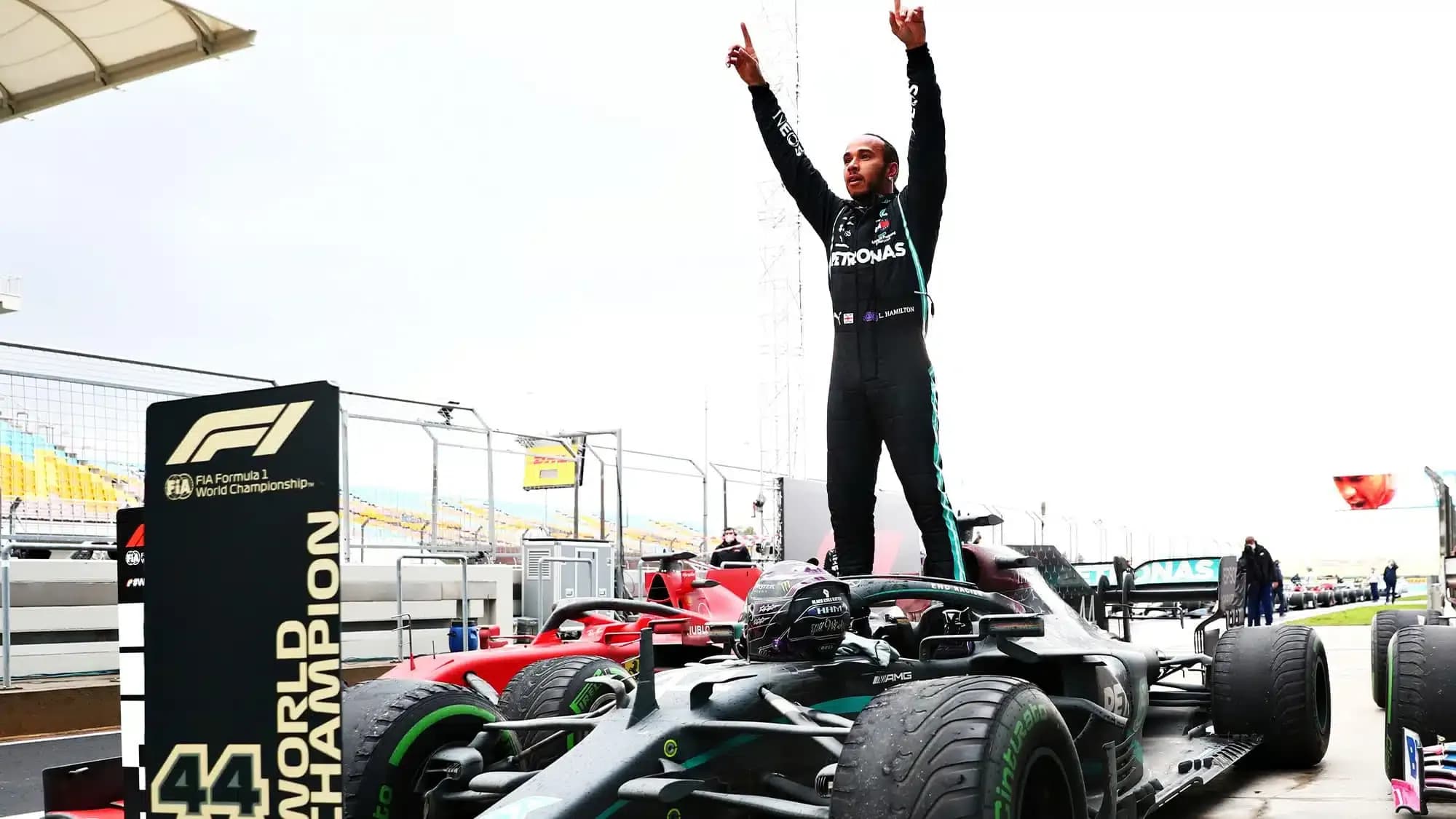 2020 Türkiye GP Hamilton'ın zafer kutlaması