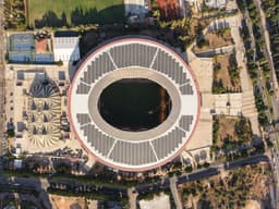 Trendyol Süper Lig statları havadan görüntülendi