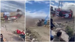 Arjantin’de Ralli faciası: Seyircilerin arasına daldı