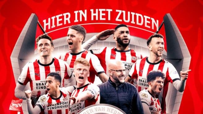 Hollanda Ligi'nde şampiyon PSV Eindhoven!