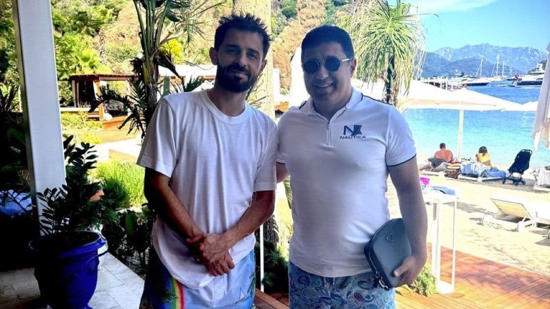 Bernardo Silva ve eski Galatasaray Sportif A.Ş. Üyesi Zafer Kutanoğlu