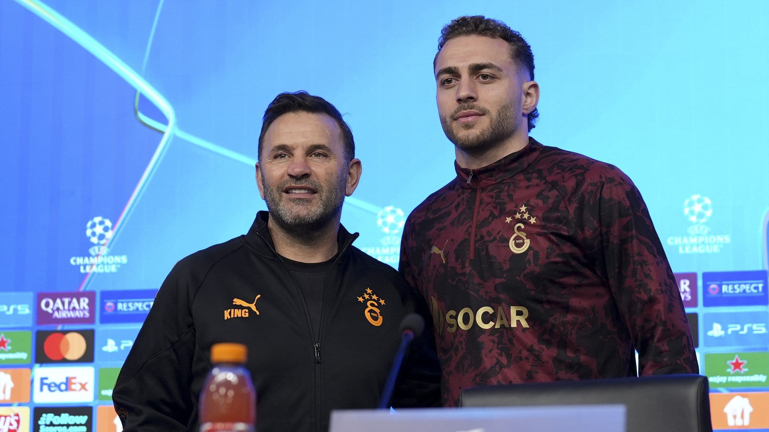 Galatasaray Teknik Direktörü Okan Buruk ve&nbsp;Barış Alper Yılmaz