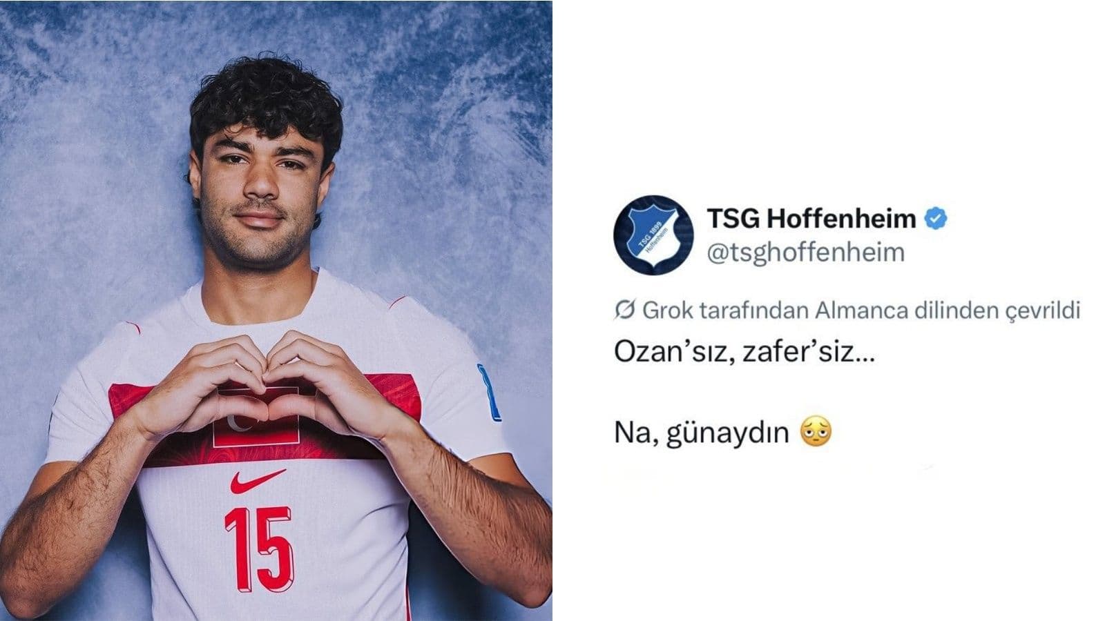 Hoffenheim'dan Dünya Kupası tepkisi: "Ozan yok, galibiyet yok"
