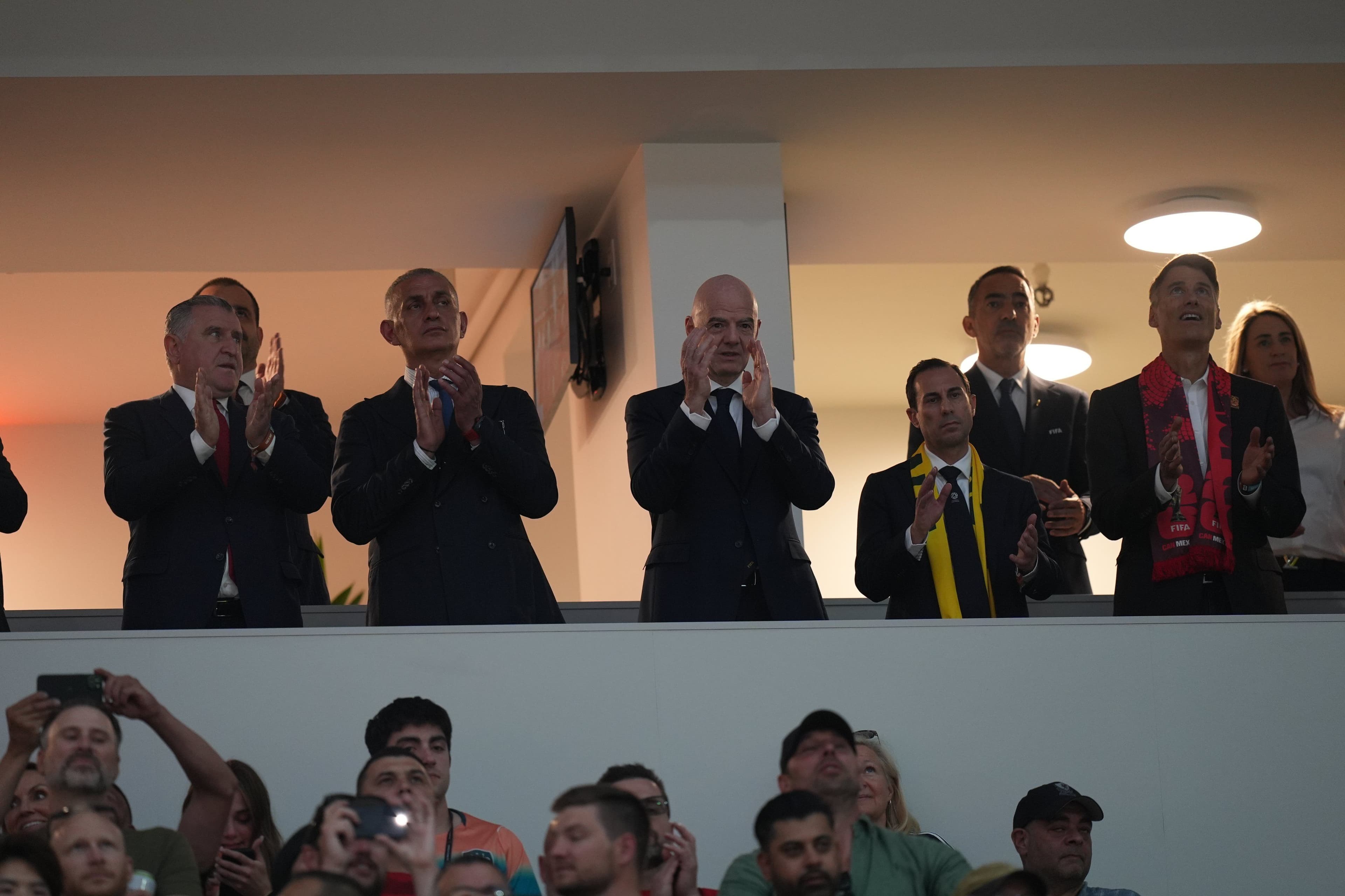 Gençlik ve Spor Bakanı Osman Aşkın Bak, TFF Başkanı İbrahim Hacıosmanoğlu ve FIFA Başkanı Gianni Infantino