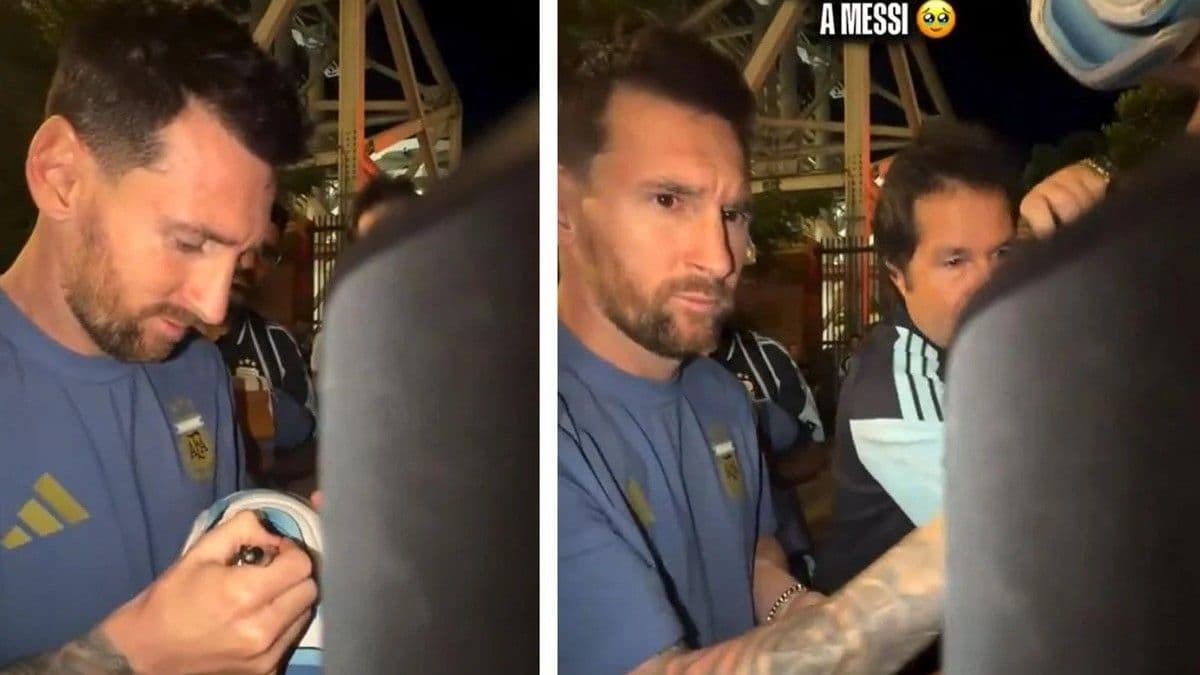 Messi'den alkış alan hareket! Tekerlekli sandalyedeki gazeteciyi geri çevirmedi