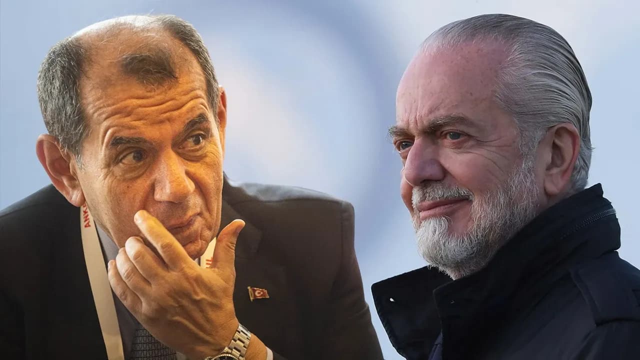 Galatasaray Kulübü Başkanı Dursun Özbek - Napoli Kulübü Başkanı Aurelio De Laurentiis