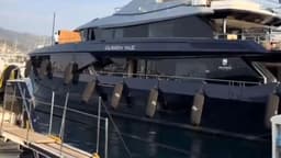 Aziz Yıldırım'ın 2 milyar TL'lik dev yatı Bodrum'da görüntülendi