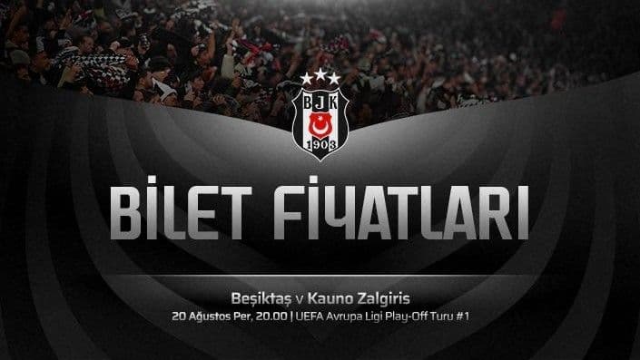 Beşiktaş-Kauno Zalgiris maçının bilet fiyatları belli oldu!