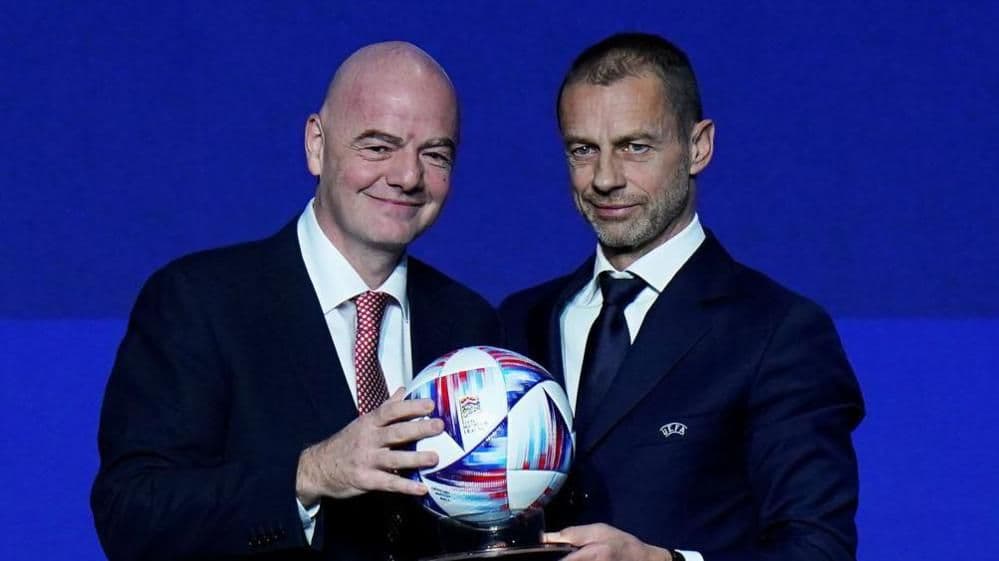 FIFA Başkanı Gianni Infantino -&nbsp;UEFA Başkanı Aleksander Ceferin