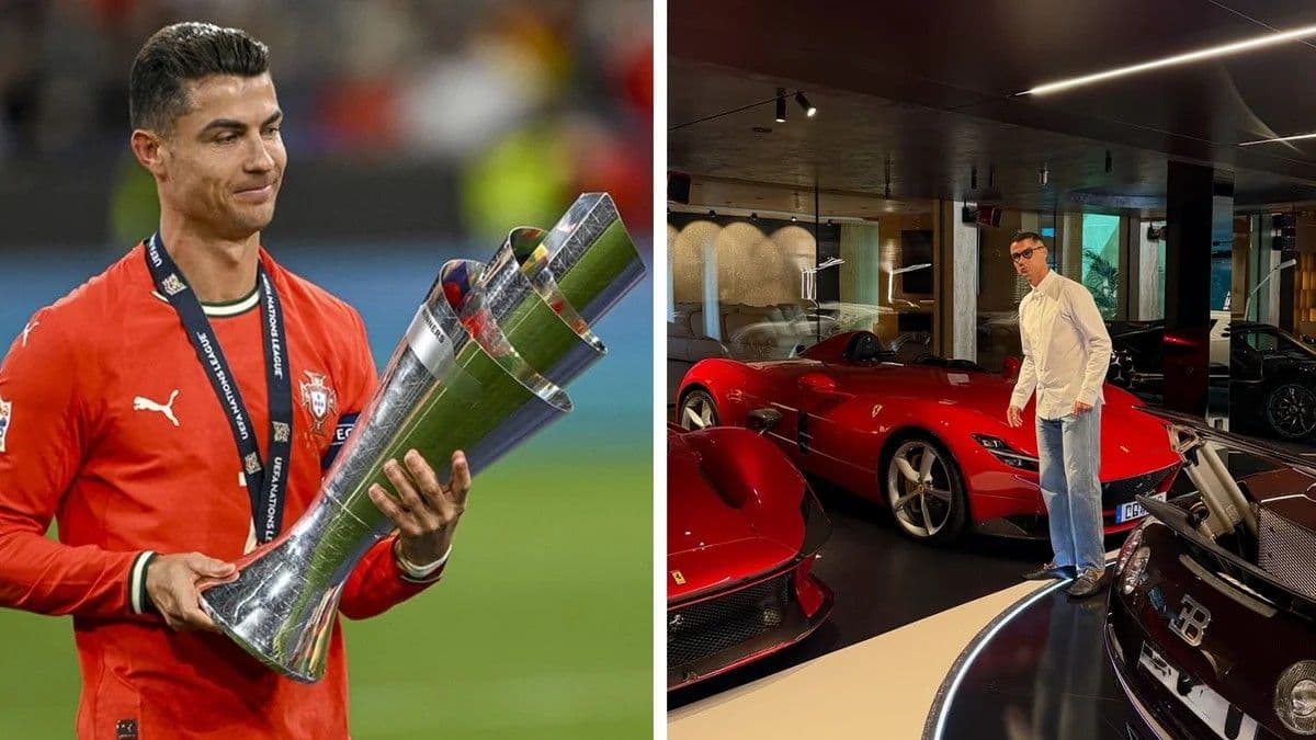 Ronaldo garajını açtı! Milyon dolarlık arabaları ortaya çıktı