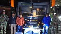 Takım otobüsünde 86 kilo esrar bulundu!