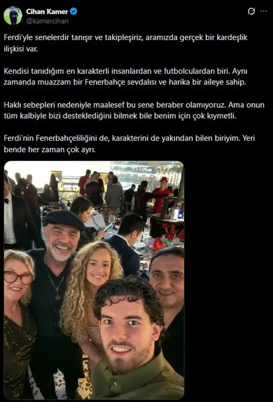 Cihan Kamer'in paylaşımı