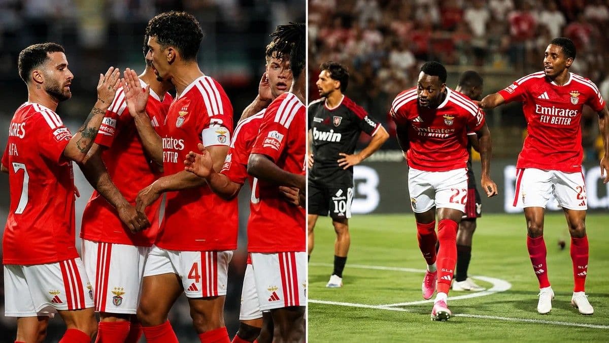 Süper Lig'in eski yıldızları şov yaptı! Benfica'dan tarihi fark