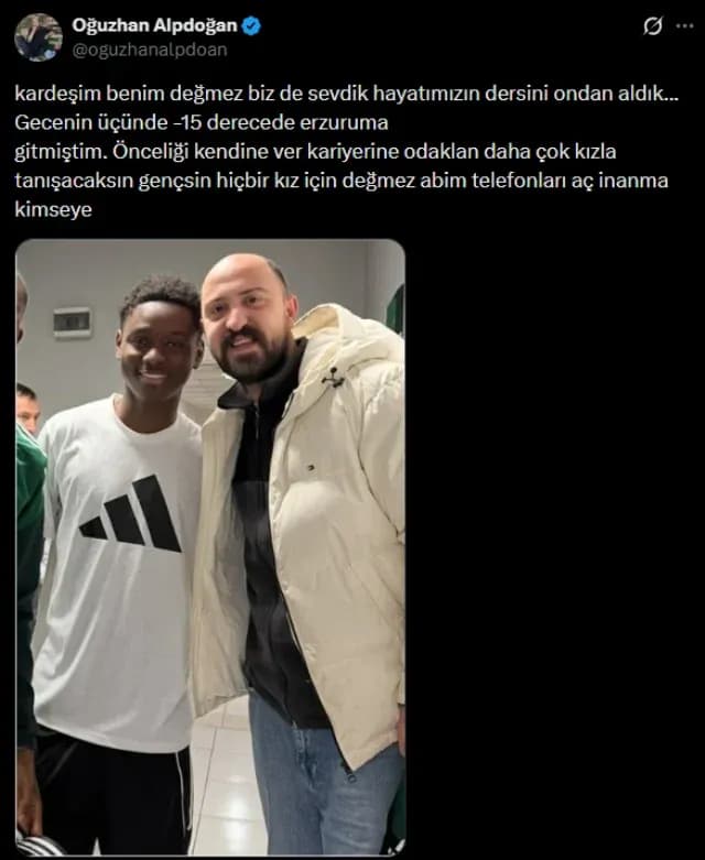 Oğuzhan Alpdoğan'ın paylaşımı