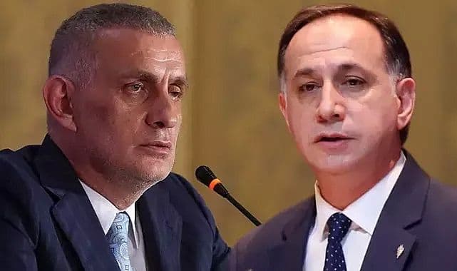 TFF Başkanı İbrahim Hacıosmanoğlu (sağda) - MHK Başkanı Ferhat Gündoğdu (solda)