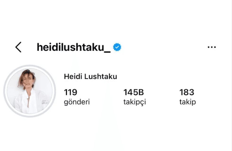 Heidi Lushtaku'nun profili&nbsp;