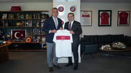 Dursun Özbek'ten TFF Başkanı İbrahim Hacıosmanoğlu'na ziyaret!