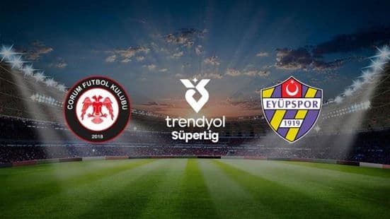 Çorum FK-Eyüpspor maçının canlı yayın bilgileri (Maç linki)