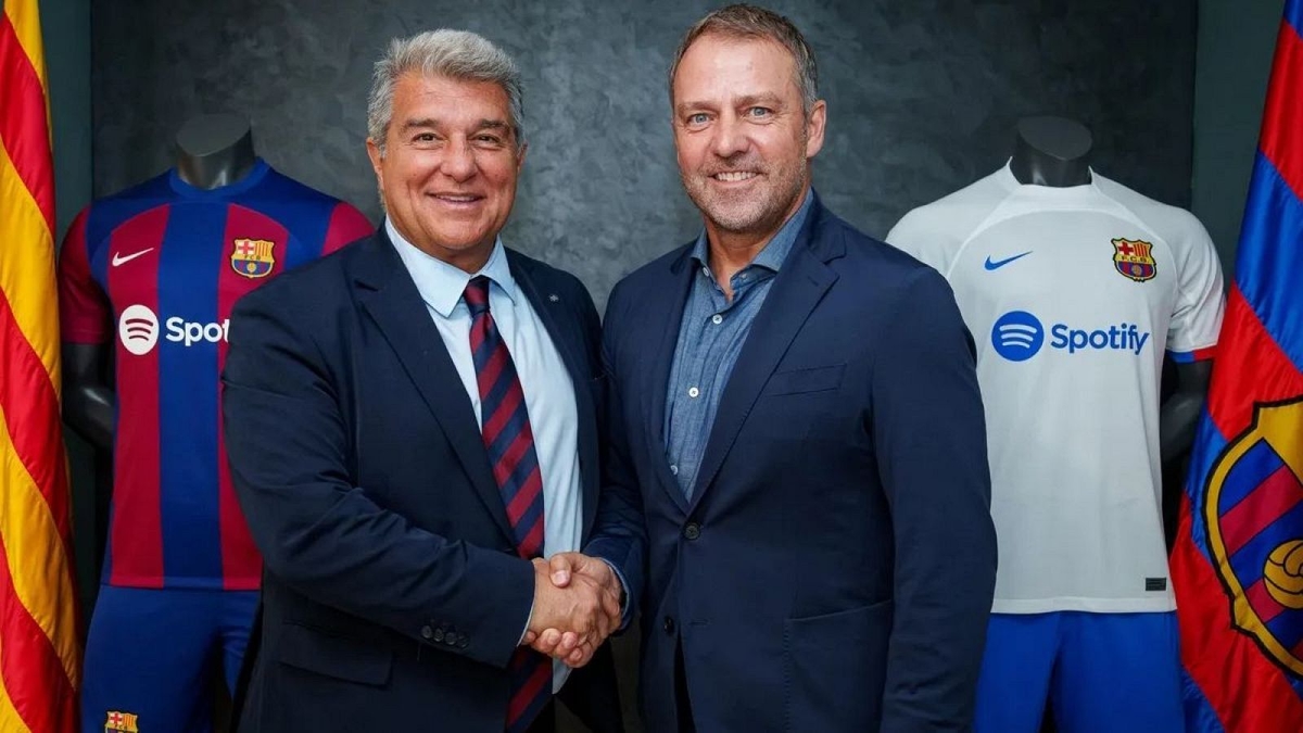 Joan Laporta - Hansi Flick