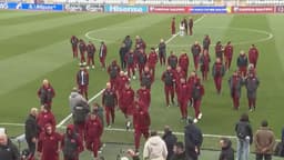 A Milli Futbol Takımı, Fadil Vokrri Stadyumu'nda yürüyüş yaptı