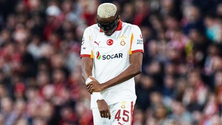 Galatasaray'ın kolunda kırık tespit edilen Nijeryalı yıldızı Victor Osimhen'de yeni gelişme