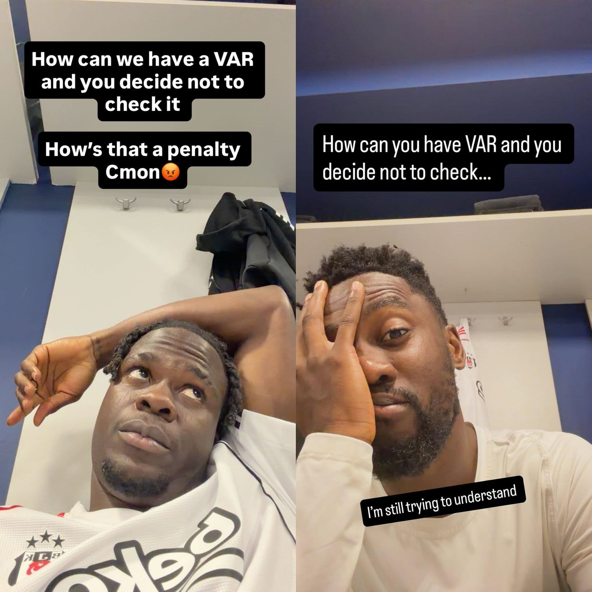 Olaitan ve Ndidi'nin sosyal medya paylaşımları