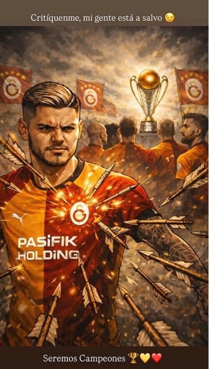 Mauro Icardi'nin sosyal medya paylaşımı