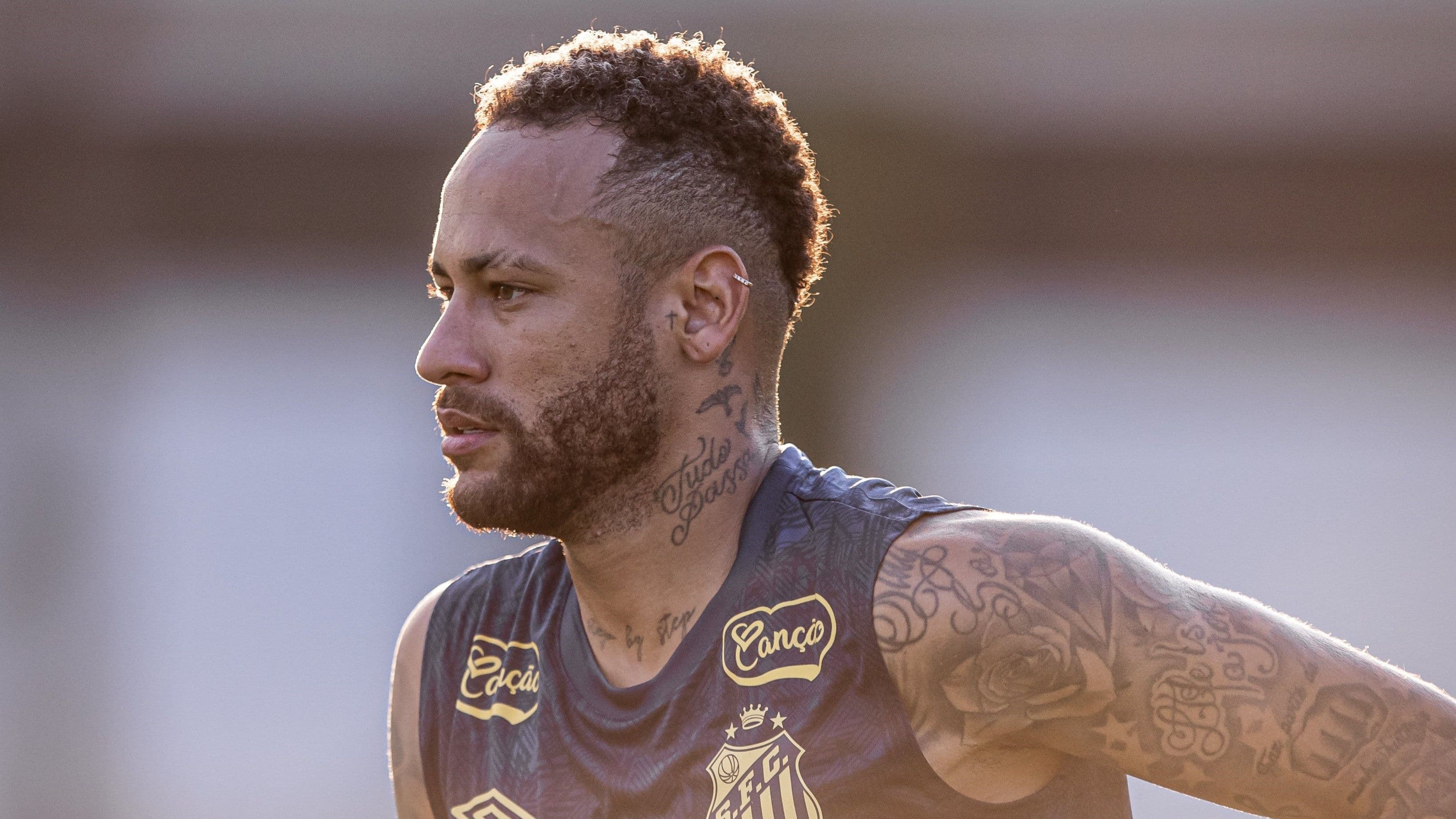 Brezilya Ligi ekibi Santos'un yıldız futbolcusu Neymar