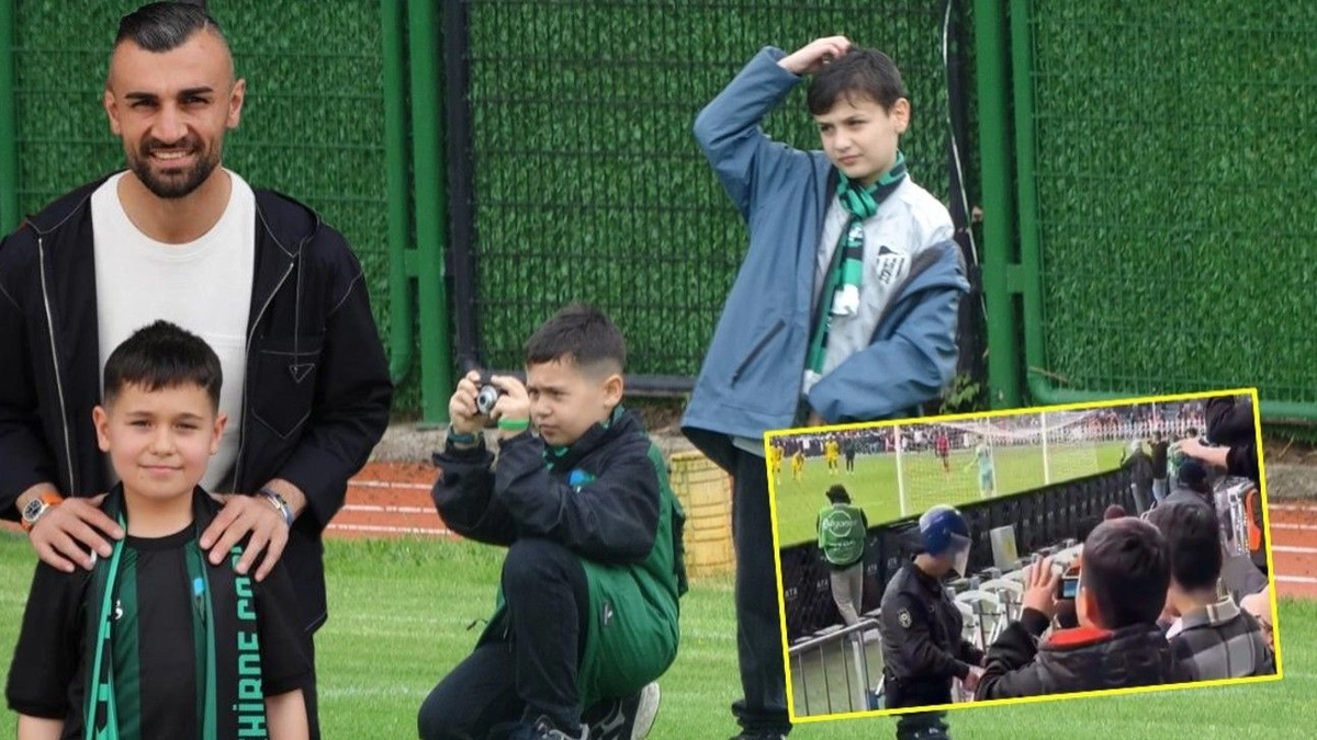 Serdar Dursun'dan görüntüsü gündem olan küçük taraftara jest