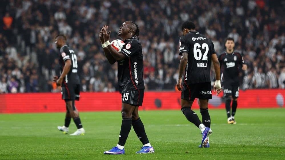 Beşiktaş - Konyaspor maçından bir fotoğraf.