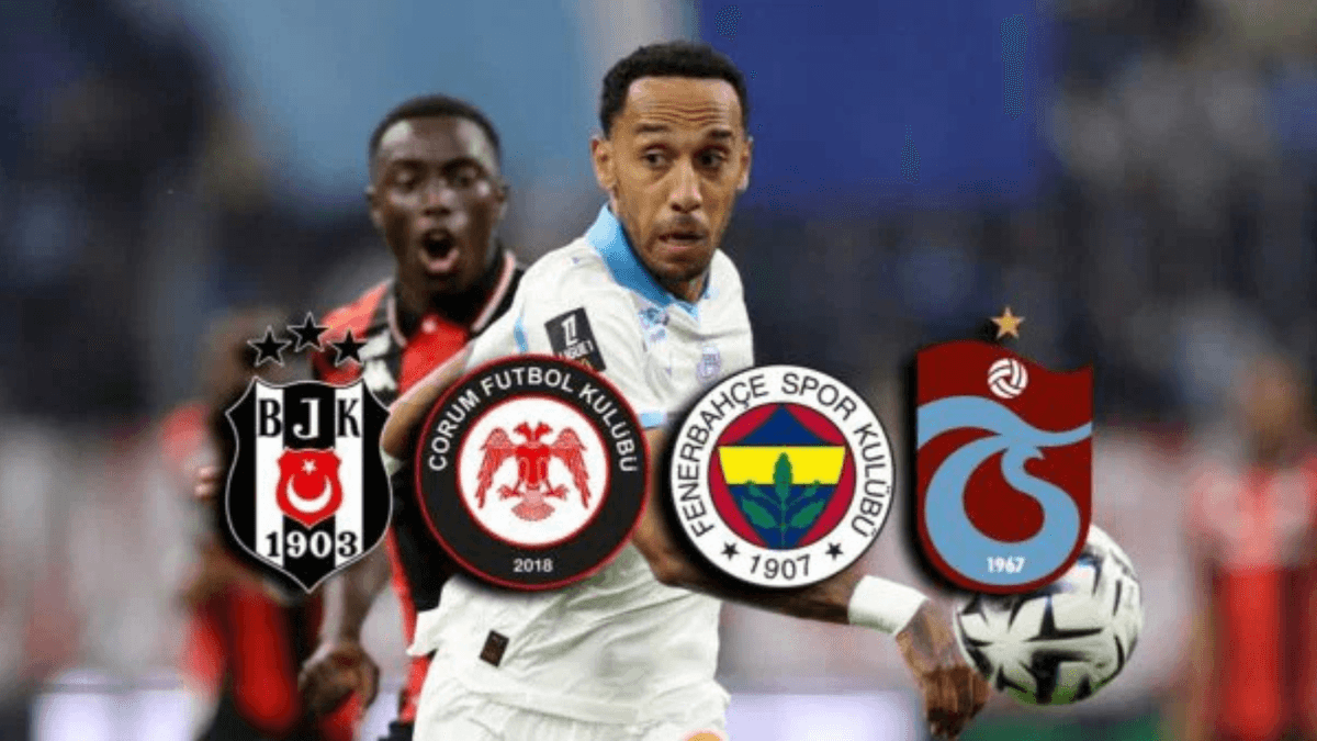 Çorum FK, Süper Lig devleri ile transfer yarışında! Aubameyang...