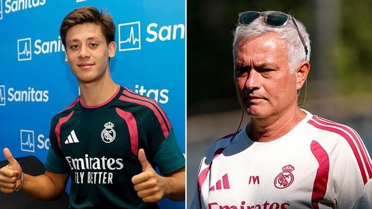 Arda Güler'den Jose Mourinho sözleri: "Efsaneyle çalışmak harika!"