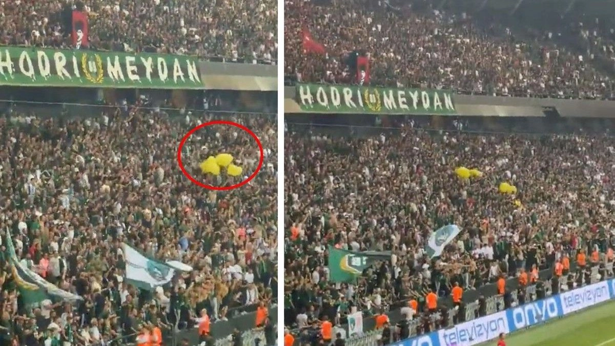Kocaelispor-Amedspor maçında sarı poşet sallayan 5 şüpheli için gözaltı kararı